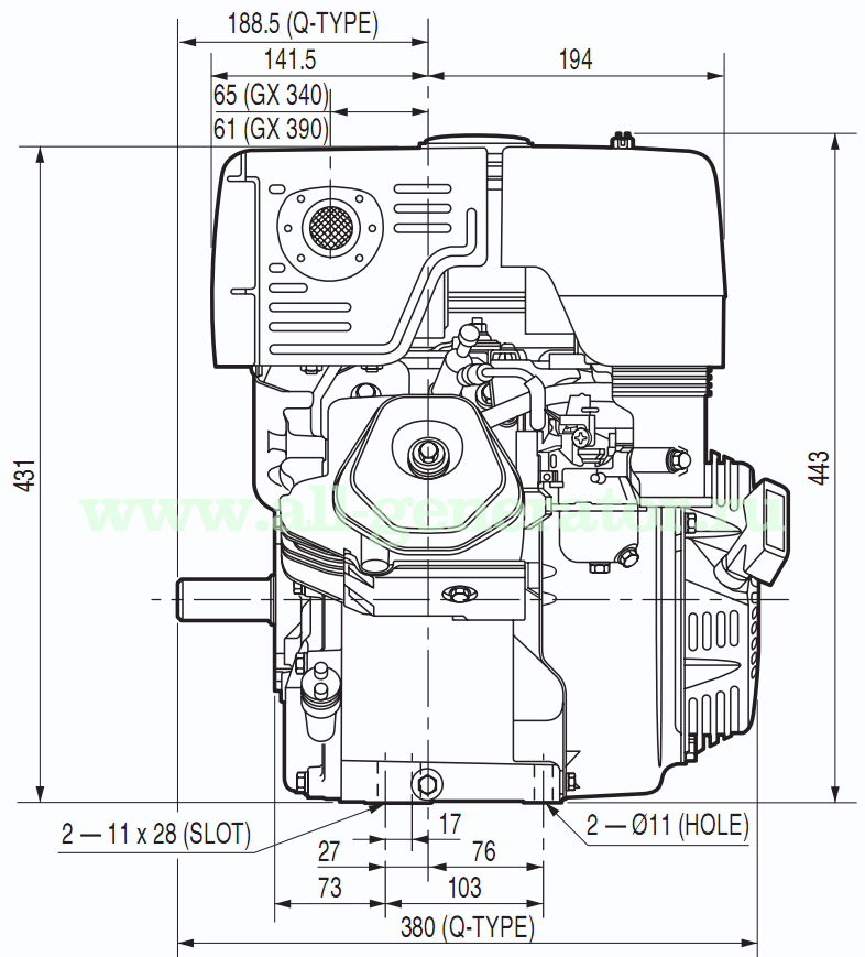   honda gx 390,  