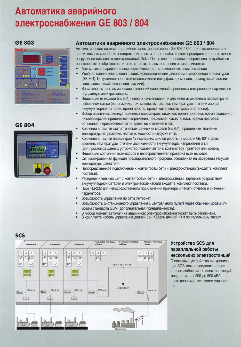 ���������� ���������� ���������������� GE803 / 804