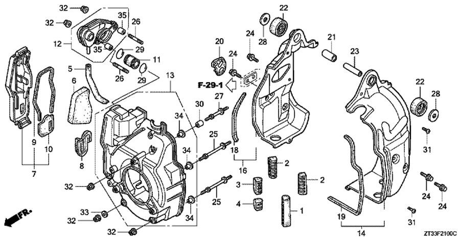 ��������� Honda eu10i - ����������������� � ����� (Air Cleaner)