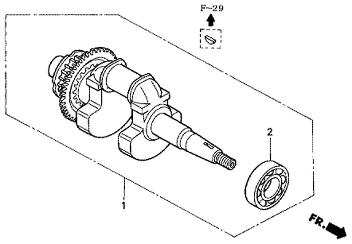 ���������� ��� Crankshaft Honda eu 20i