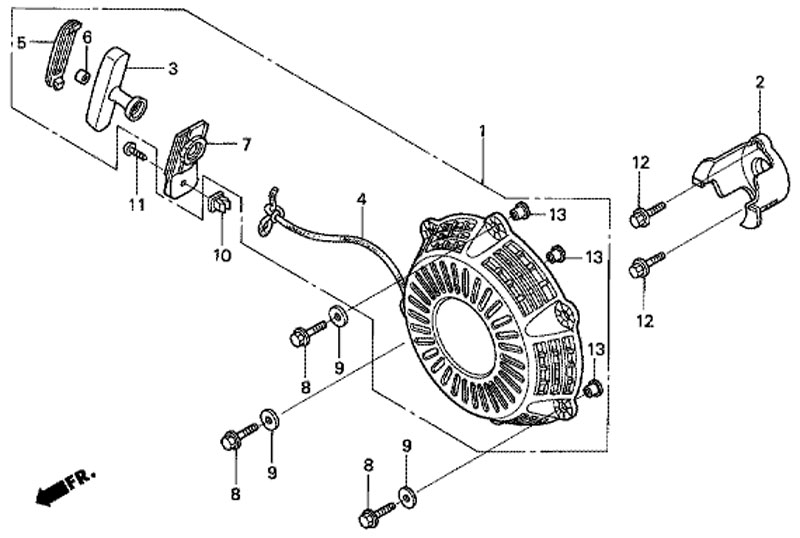 ���������� ������� Honda eu20i (Recoil Starter)